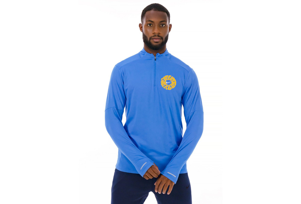 Nike Run Energy Dri-FIT 1/4-Zip UV Top Blue FV9608-435 Men’s Size M